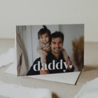 Daddy Heart - Foto-Karte des ersten Vaters