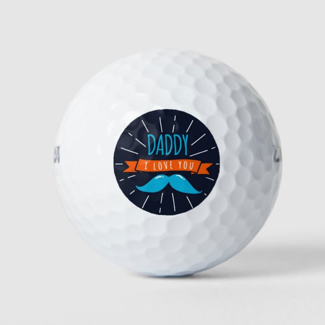 Daddy I Liebe You Golfball (Vorderseite)