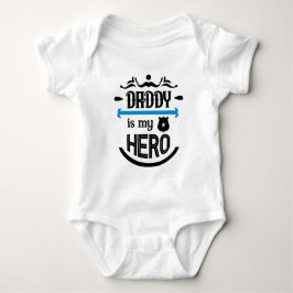 Daddy ist mein Hero Baby Bodysuit Strampler