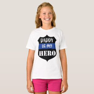 Daddy ist mein Hero Girls T - Shirt