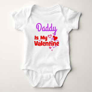 Daddy ist mein Valentine Baby Strampler