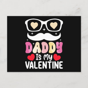 Daddy ist meine Vater-Familie am Valentinstag Son Postkarte