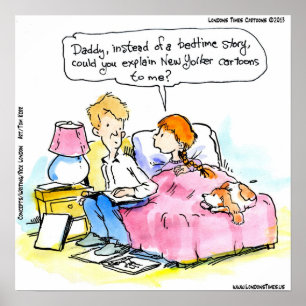 Daddy lehrt mich Satire Funny Poster zu lesen