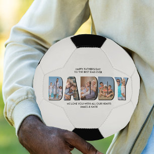 DADDY Letter Cutout Foto Collage benutzerdefiniert Fußball