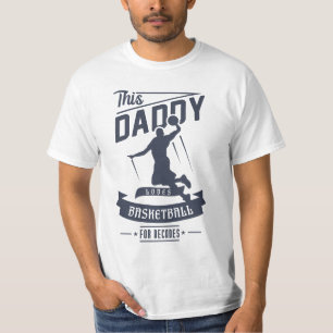 Daddy Lieben Basketball für Vatertagsgeschenk T-Shirt
