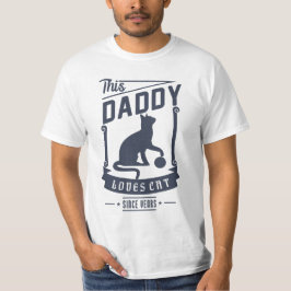 Daddy Lieben Cat for Vatertag Geschenk T-Shirt
