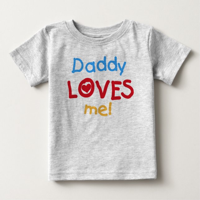Daddy Lieben Me Baby Romper Baby T-shirt (Vorderseite)