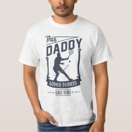 Daddy Lieben Tennis für Vatertag Geschenk T-Shirt