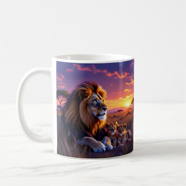 Daddy Lion's Sunset Pride Coffee Cup Kaffeetasse (Links)