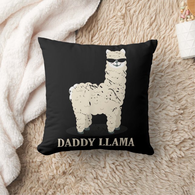 Daddy Llama Alpaca Funny Animal Lover Kissen (Decke)