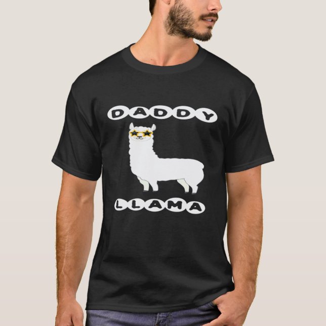 Daddy Llama Tees zum Vatertag (Vorderseite)