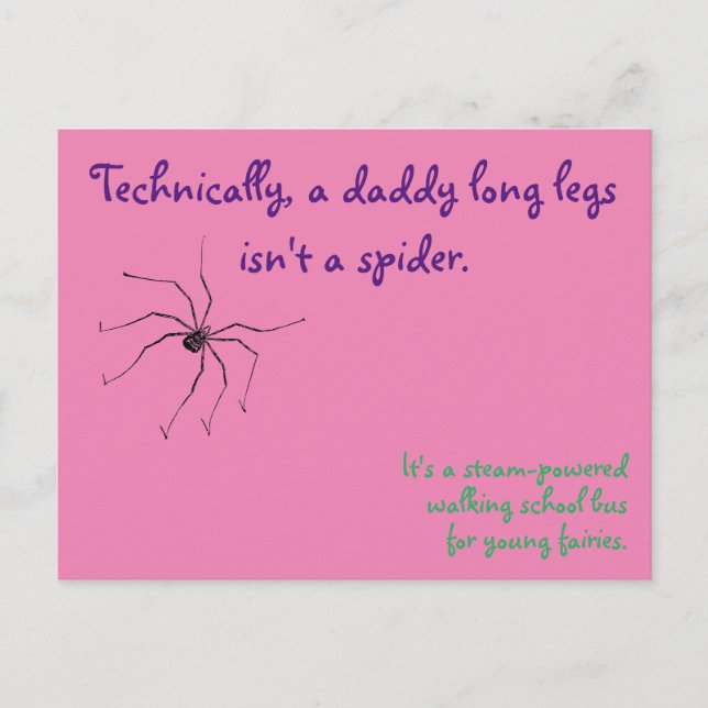 Daddy Long Legs Postcard Postkarte (Vorderseite)