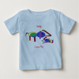 Daddy luvs mich baby t-shirt