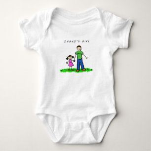 Daddy & Me (Brünett mit Titel) Baby Strampler
