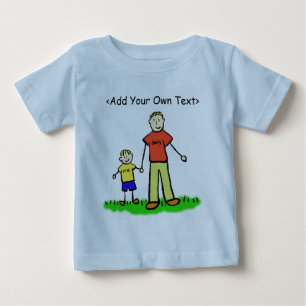 Daddy & Me Little Boy T - Shirt Blond (zwei Seiten