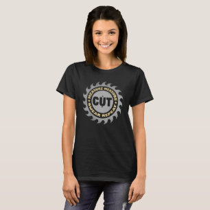 Daddy Measure Cut Handyman Woodworker Vatertag T-Shirt