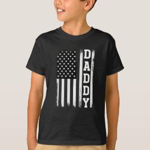 Daddy mit US-amerikanischer Flagge T-Shirt