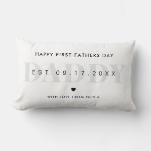 Daddy Modern Minimalistisch First Vathers Day Lendenkissen