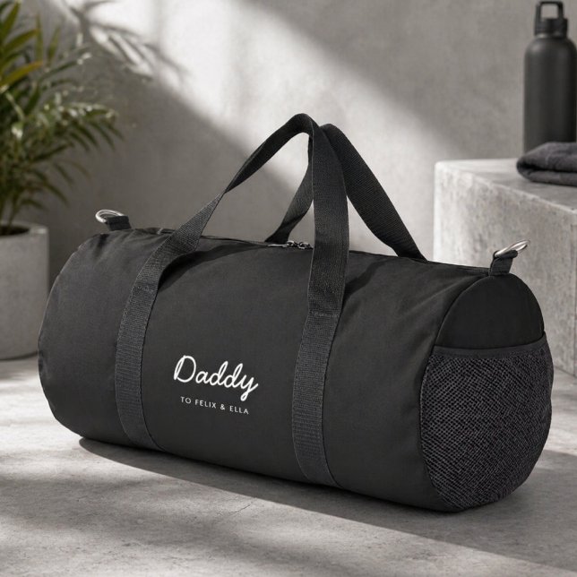 Daddy | Moderne Kinder heißen schwarz Duffle Bag (Von Creator hochgeladen)