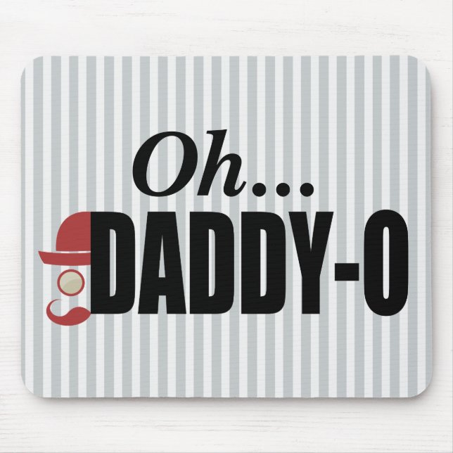 Daddy-O Hipster Man Mousepad (Vorne)