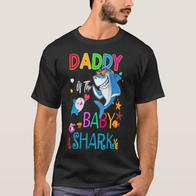 Daddy Of The Baby Shark Birthday Boy, Girl, Kids T-Shirt (Vorderseite)