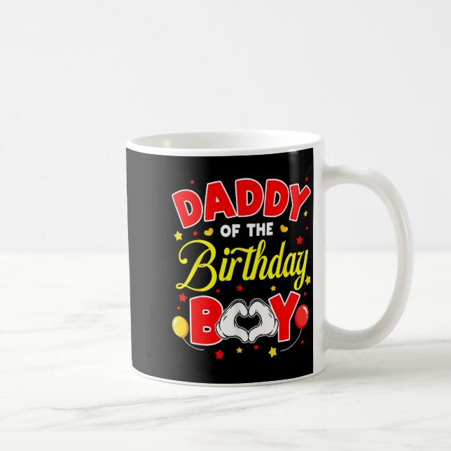 Daddy Of The Birthday Boy Matching Dad Son Family  Kaffeetasse (Rechts)