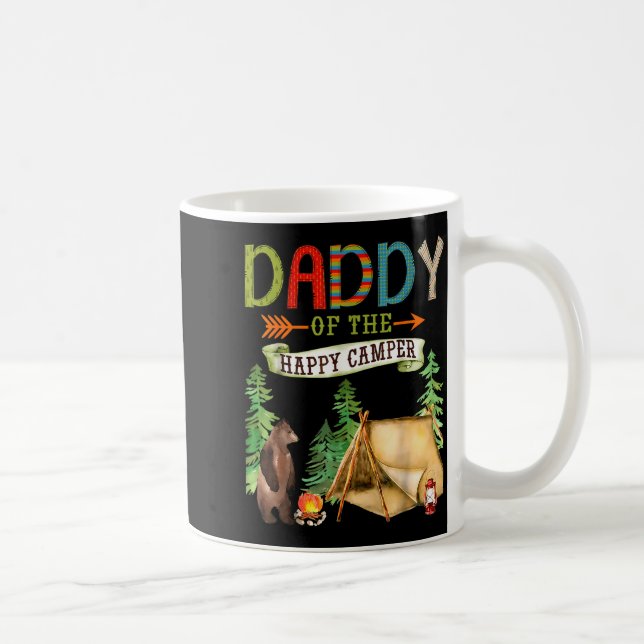 Daddy Of The Happy Camper First Birthday Camng  Kaffeetasse (Rechts)