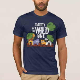 DADDY of the WILD ONE Safari 1. Geburtstag Party T-Shirt