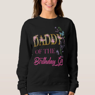 Daddy One First Birthday Matching Family Butterfly Sweatshirt