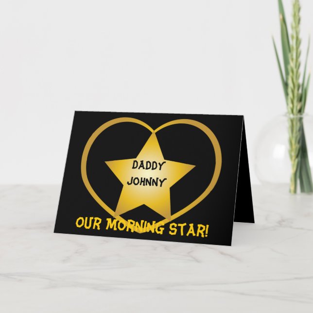 Daddy Our Morning Star!-Customizing Karte (Vorderseite)