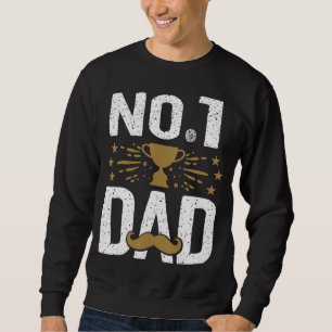 Daddy Papa Pop Vater Ehemann Vater Tag Nr. 1 Da Sweatshirt