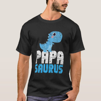 Daddy Papasaurus Familie Vatertag Dinosaurier T-Shirt