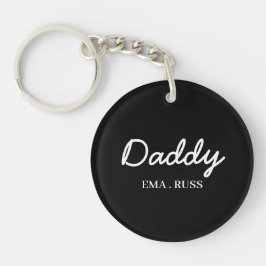 Daddy | Personalized Kids Names Father’s Day Gift Schlüsselanhänger