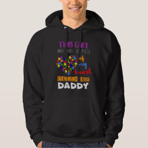 Daddy Piece Girl Puzzle Autismus Bewusstsein Hoodie