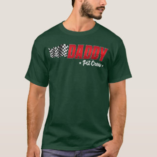 Daddy Pit Crew Race Birthday Family Racing Adult T-Shirt