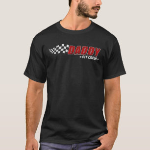 Daddy Pit Crew Race Car Birthday Family Match P T-Shirt