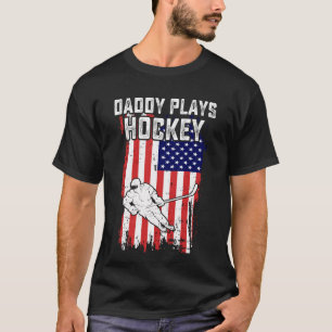 Daddy Plays Hockey, Hockey Papa T-Shirt