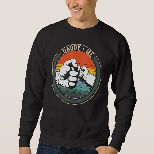 Daddy Plus Me Bond Vater's Day Matching Husband B Sweatshirt (Vorderseite)