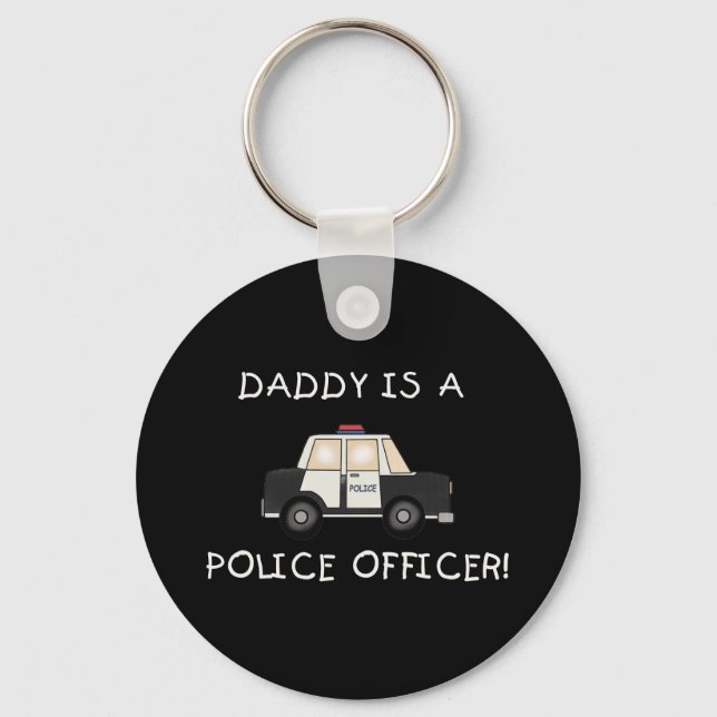 Daddy Police Officer Schlüsselanhänger (Vorderseite)
