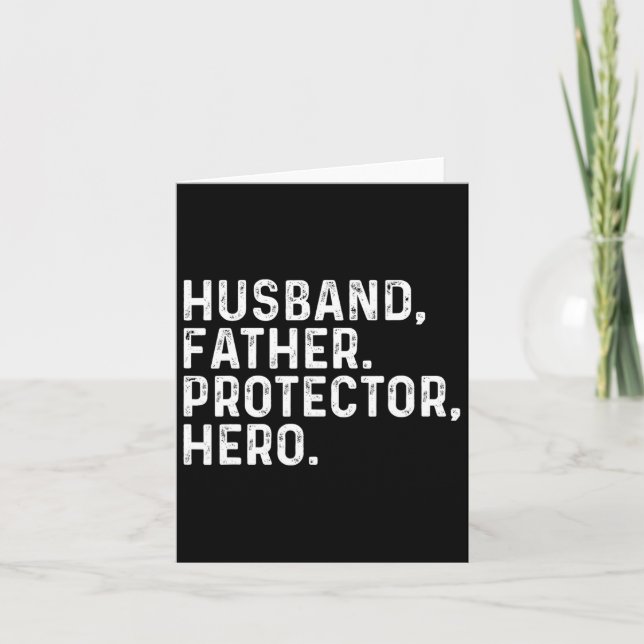 Daddy Protector Helden Vater Fathers Day 2025 Karte (Vorderseite)