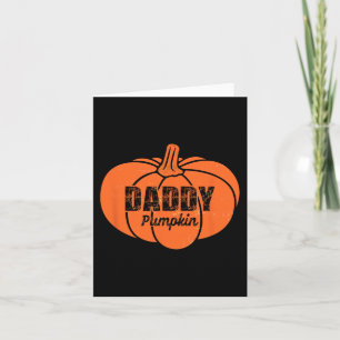 Daddy Pumpkin Matching Family Halloween Thanksgivi Karte