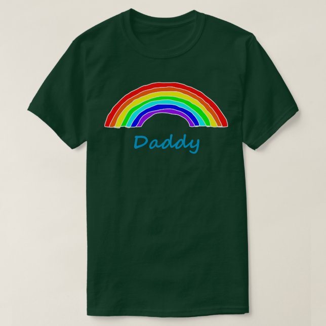 Daddy Rainbow zum Vatertag T-Shirt (Design vorne)