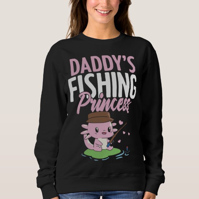 Daddy s Fishing Buddy Fisherman Little Girl Daught Sweatshirt (Vorderseite)