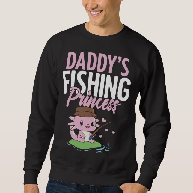 Daddy s Fishing Buddy Fisherman Little Girl Daught Sweatshirt (Vorderseite)