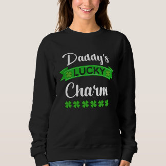 Daddy s Lucky Charm  St Patricks Green Youth Boy Sweatshirt