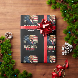 Daddy’s Zuhause 2025 A Patriotic & Funny Take Geschenkpapier