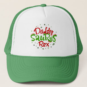 Daddy Saurus Rex Illustration Truckerkappe