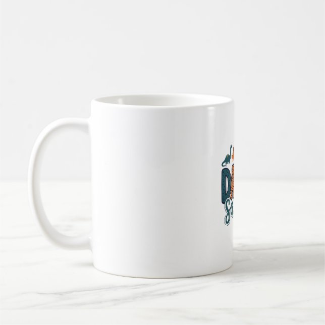 Daddy Saurus Süßer Dinosaur-Vater-Vektor-Design_1 Kaffeetasse (Links)