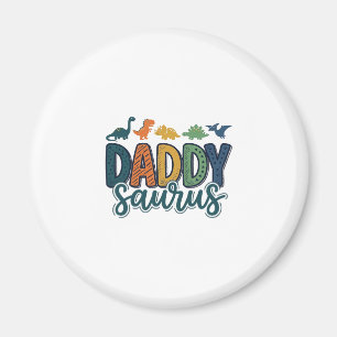 Daddy Saurus Süßer Dinosaur-Vater-Vektor-Design_1 Magnet