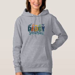 Daddy Saurus Süßer Dinosaurier-Vater-Vektor-Design Hoodie